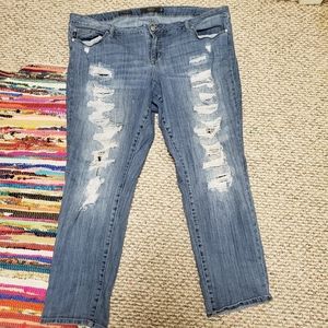 Torrid Size 22 Boyfriend Cropped Jeans